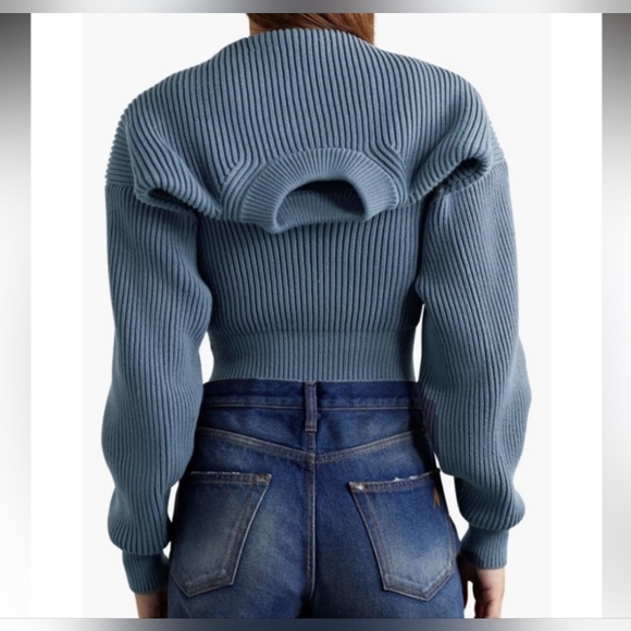 NWT Alexander Wang Blue Knit Shrug - Picture 3 of 8